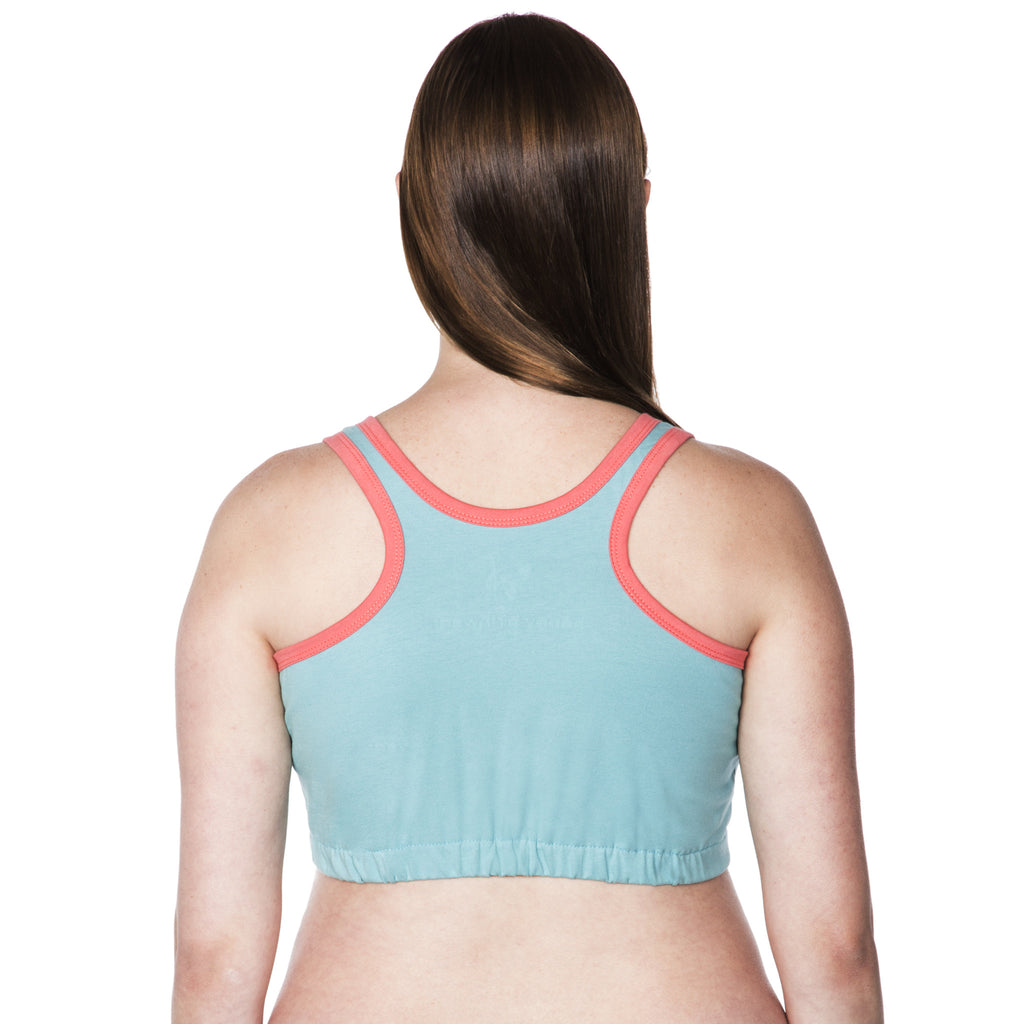 Happy Birthwear Half Top in Aqua (back)